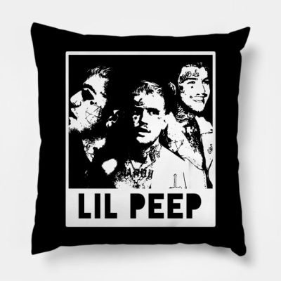 Lil Peep Line Art Throw Pillow Official Lil Peep Merch