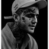 Modern R I P Rapper Music Star Lil Peep Portrait Poster Canvas Paintings Wall Art Picture 4 - Lil Peep Merch