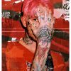 Modern R I P Rapper Music Star Lil Peep Portrait Poster Canvas Paintings Wall Art Picture 9 - Lil Peep Merch