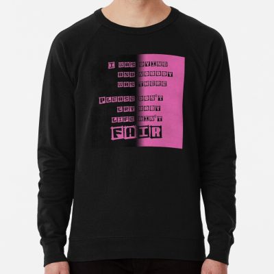 Don'T Cry Baby Life Ain'T Fair - Lil Peep Quotes Sweatshirt Official Lil Peep Merch