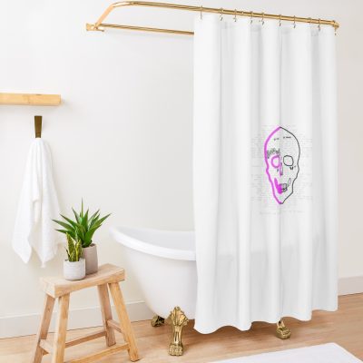 Lil Peep Skull Shower Curtain Official Lil Peep Merch