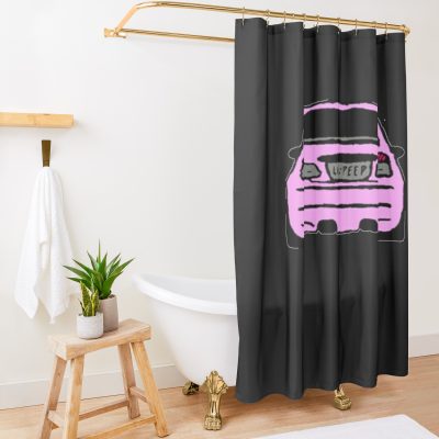 Lil Peep Beamer Boy Sticker Shower Curtain Official Lil Peep Merch