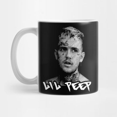 Lil Peep In Halftone Style Mug Official Cow Anime Merch